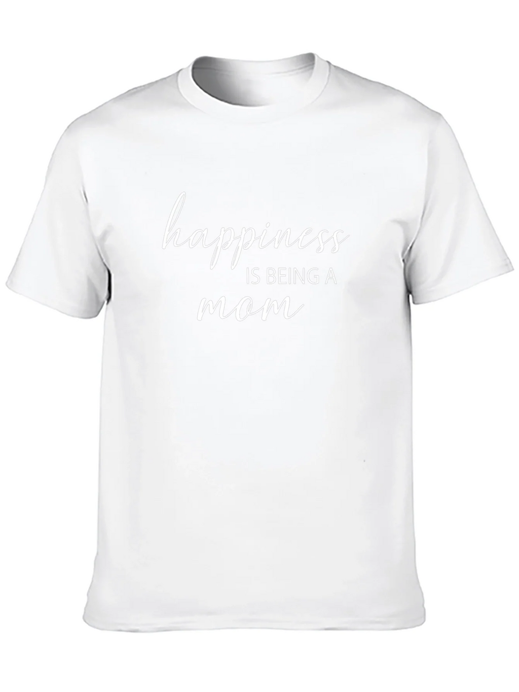 Happiness is Being a Mom Black T-Shirt product image 12
