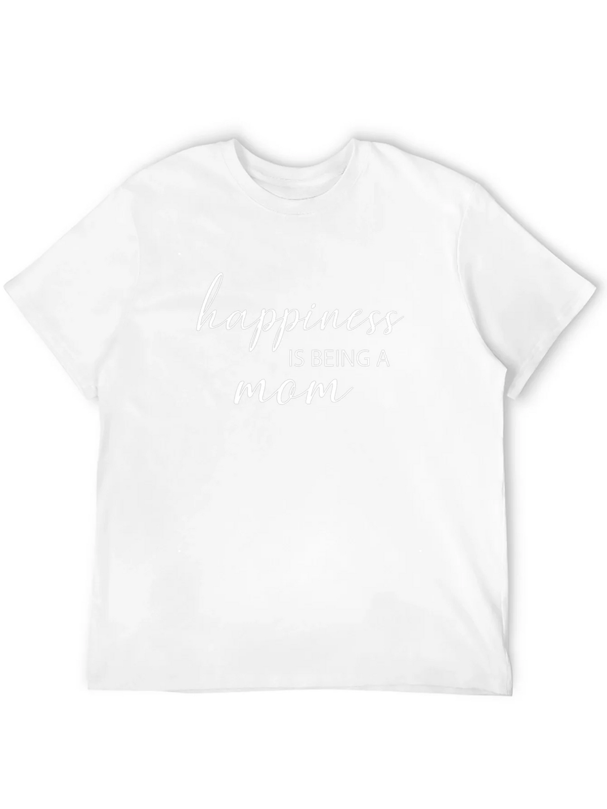Happiness is Being a Mom Black T-Shirt product image 3