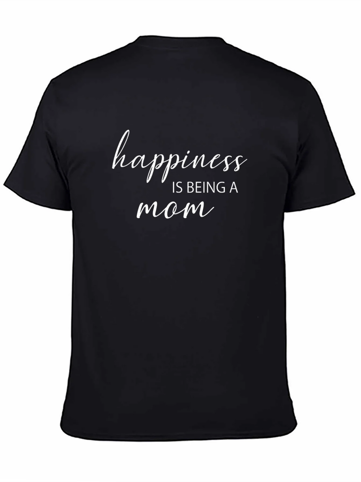 Happiness is Being a Mom Black T-Shirt product image 7