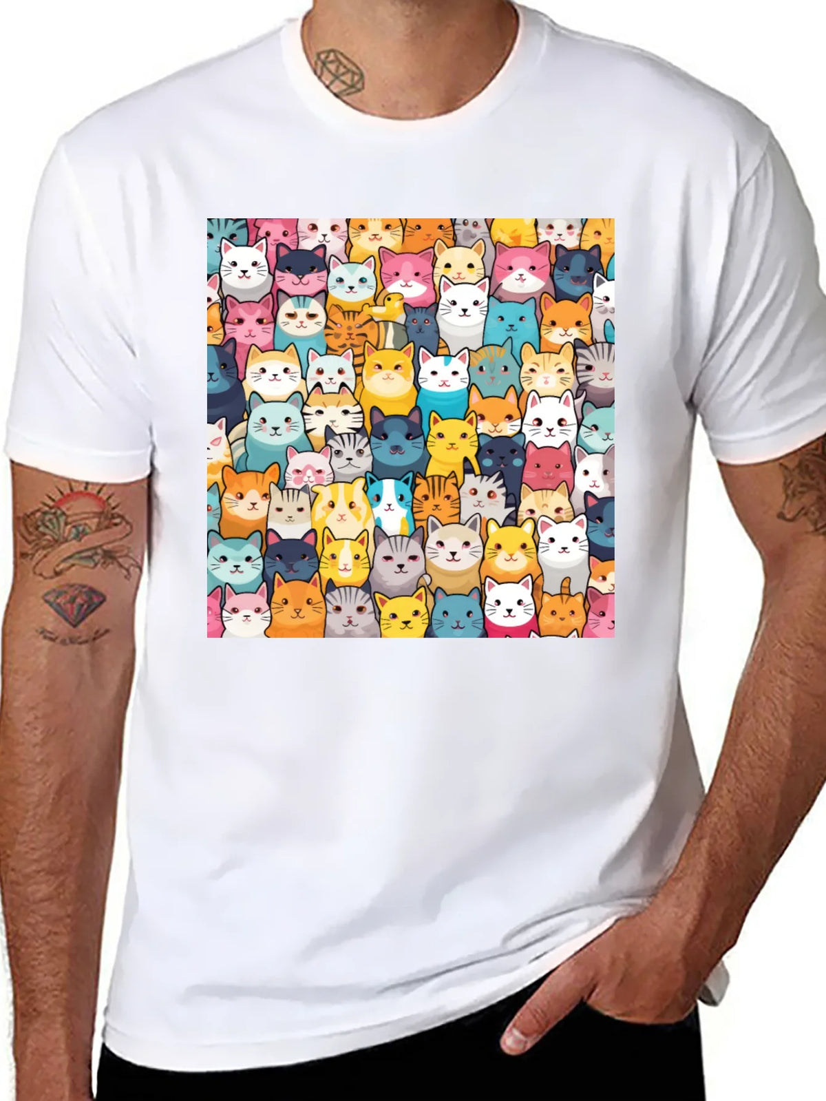 Fun Cat Faces T-Shirt - Unisex product image 10