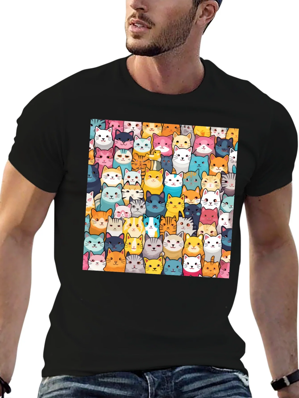Fun Cat Faces T-Shirt - Unisex product image 9