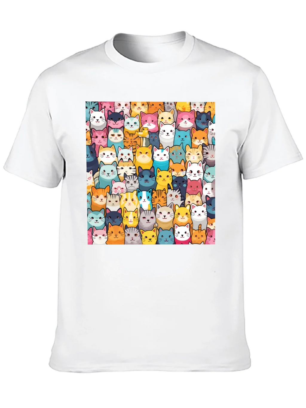 Fun Cat Faces T-Shirt - Unisex product image 12