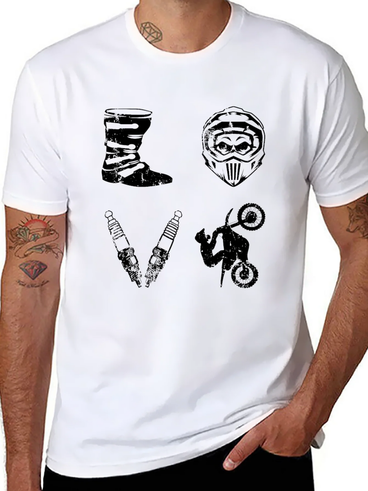 Motocross Love T-Shirt Motorcycle Graphic Tee product image 10
