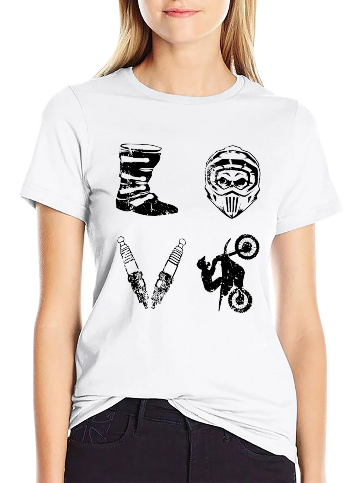 Motocross Love T-Shirt Motorcycle Graphic Tee product image 11