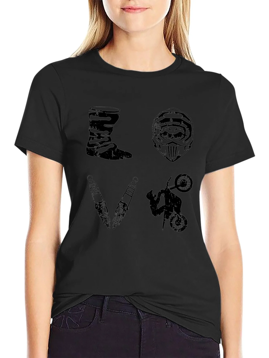 Motocross Love T-Shirt Motorcycle Graphic Tee product image 5