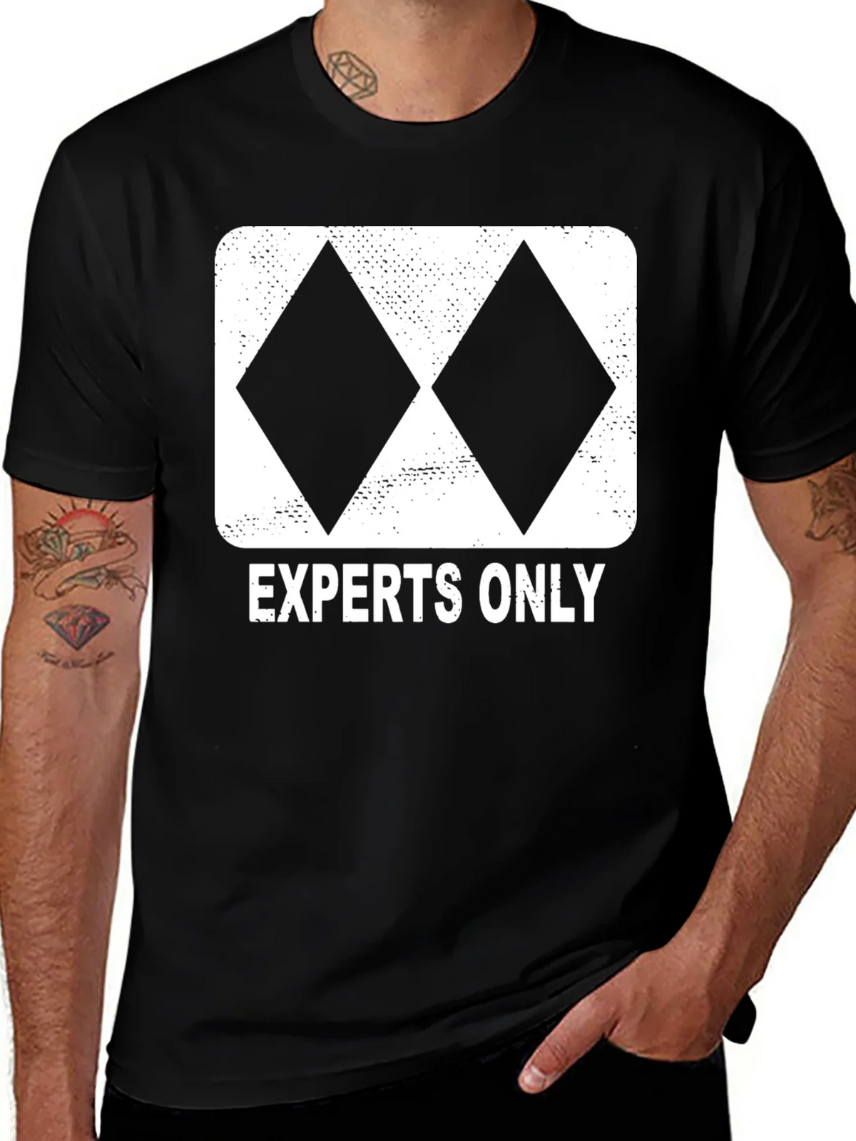 Experts Only Double Black Diamond Ski T-Shirt product image 1