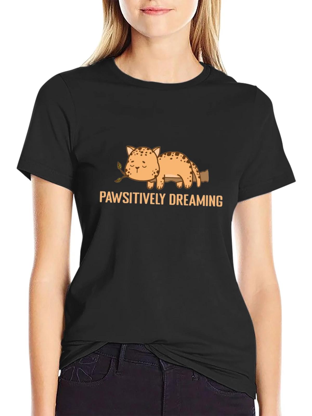 Pawsitively Dreaming Cat T-Shirt product image 5