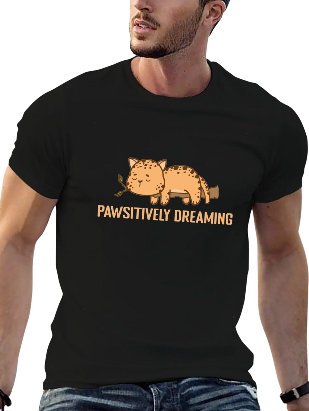 Pawsitively Dreaming Cat T-Shirt product image 9