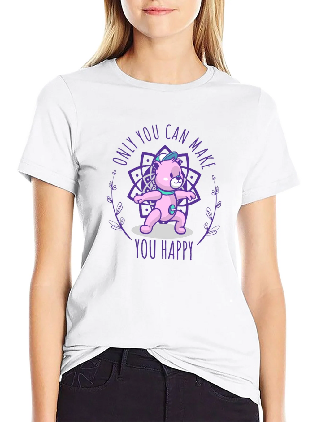 Yoga Bear Graphic Tee: Find Your Inner Peace product image 11