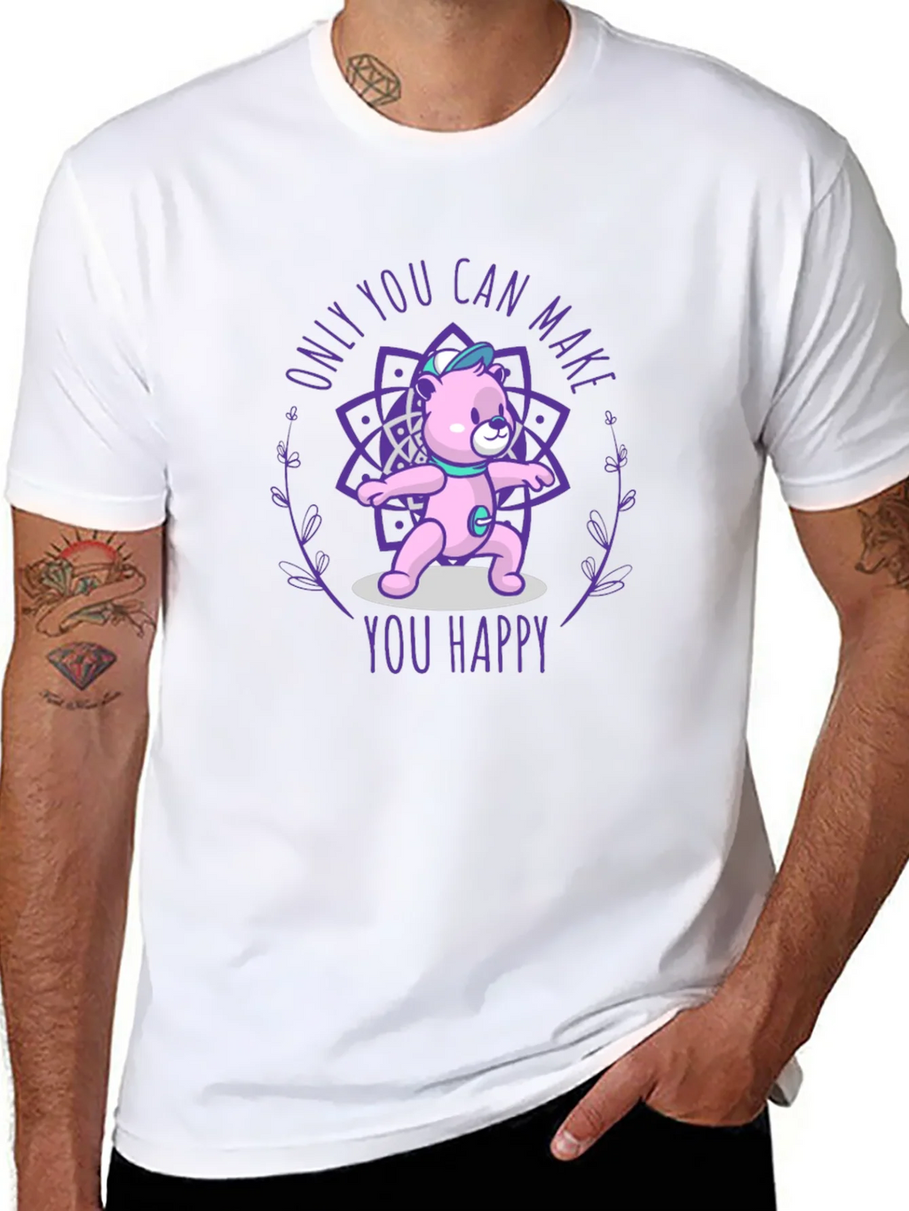 Yoga Bear Graphic Tee: Find Your Inner Peace product image 10