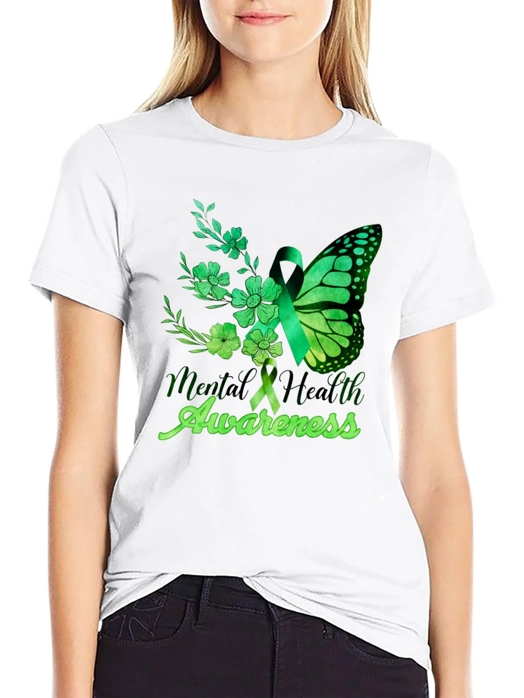 Mental Health Awareness Butterfly T-Shirt product image 11