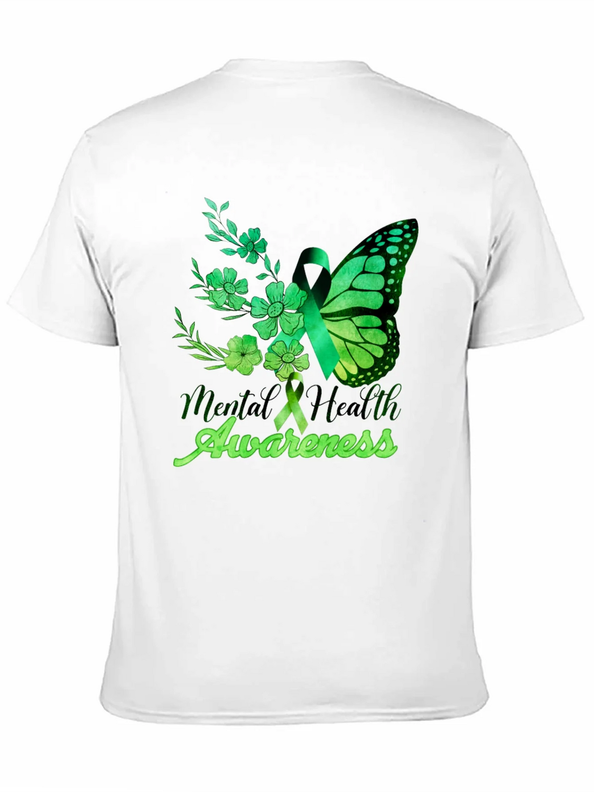 Mental Health Awareness Butterfly T-Shirt product image 2
