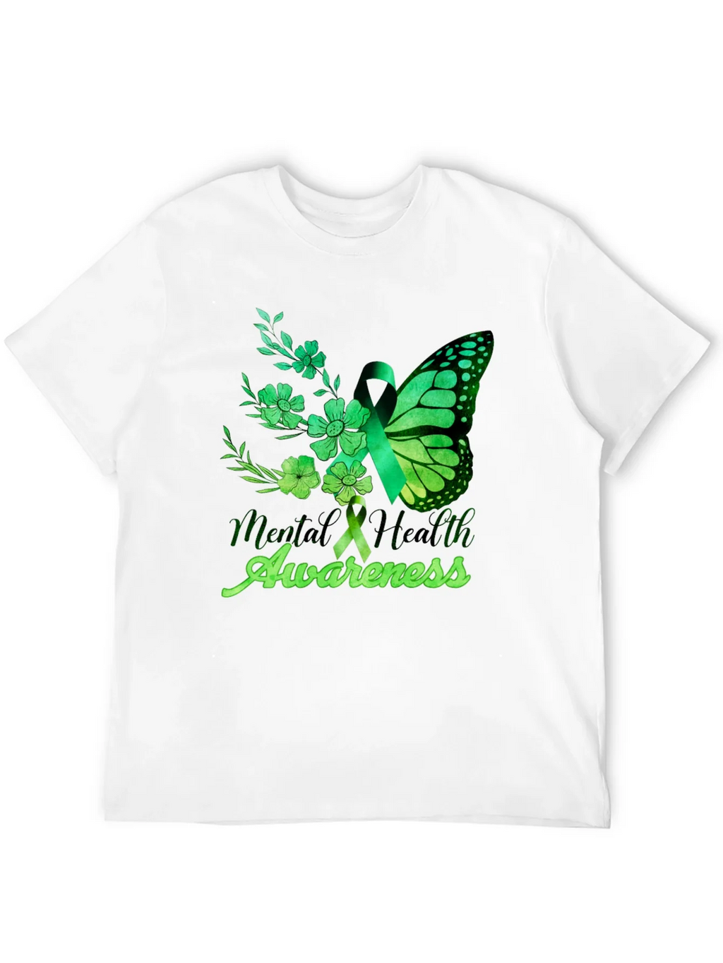 Mental Health Awareness Butterfly T-Shirt product image 3