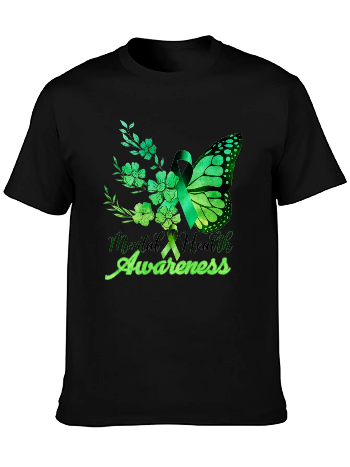 Mental Health Awareness Butterfly T-Shirt product image 6