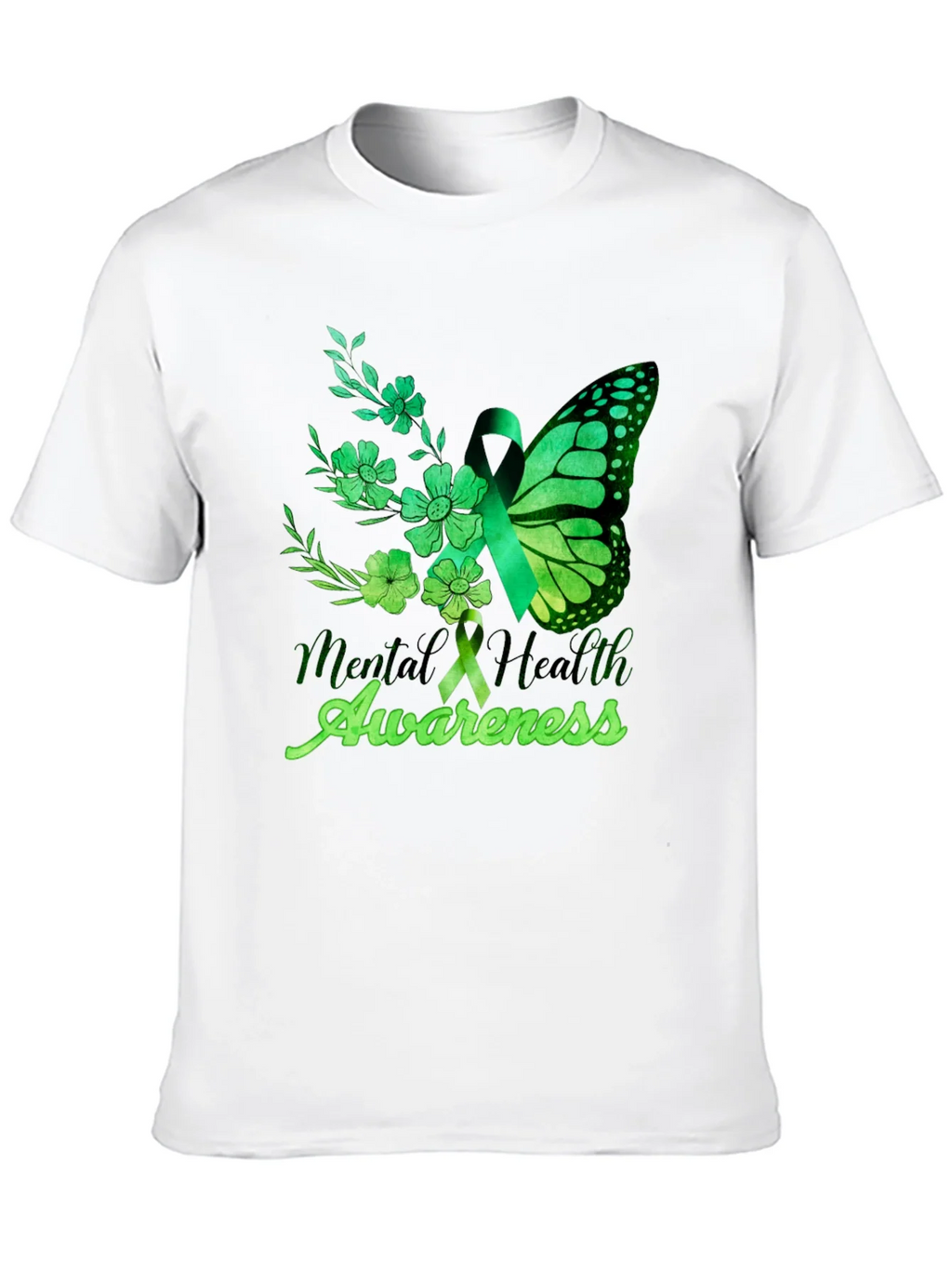 Mental Health Awareness Butterfly T-Shirt product image 12