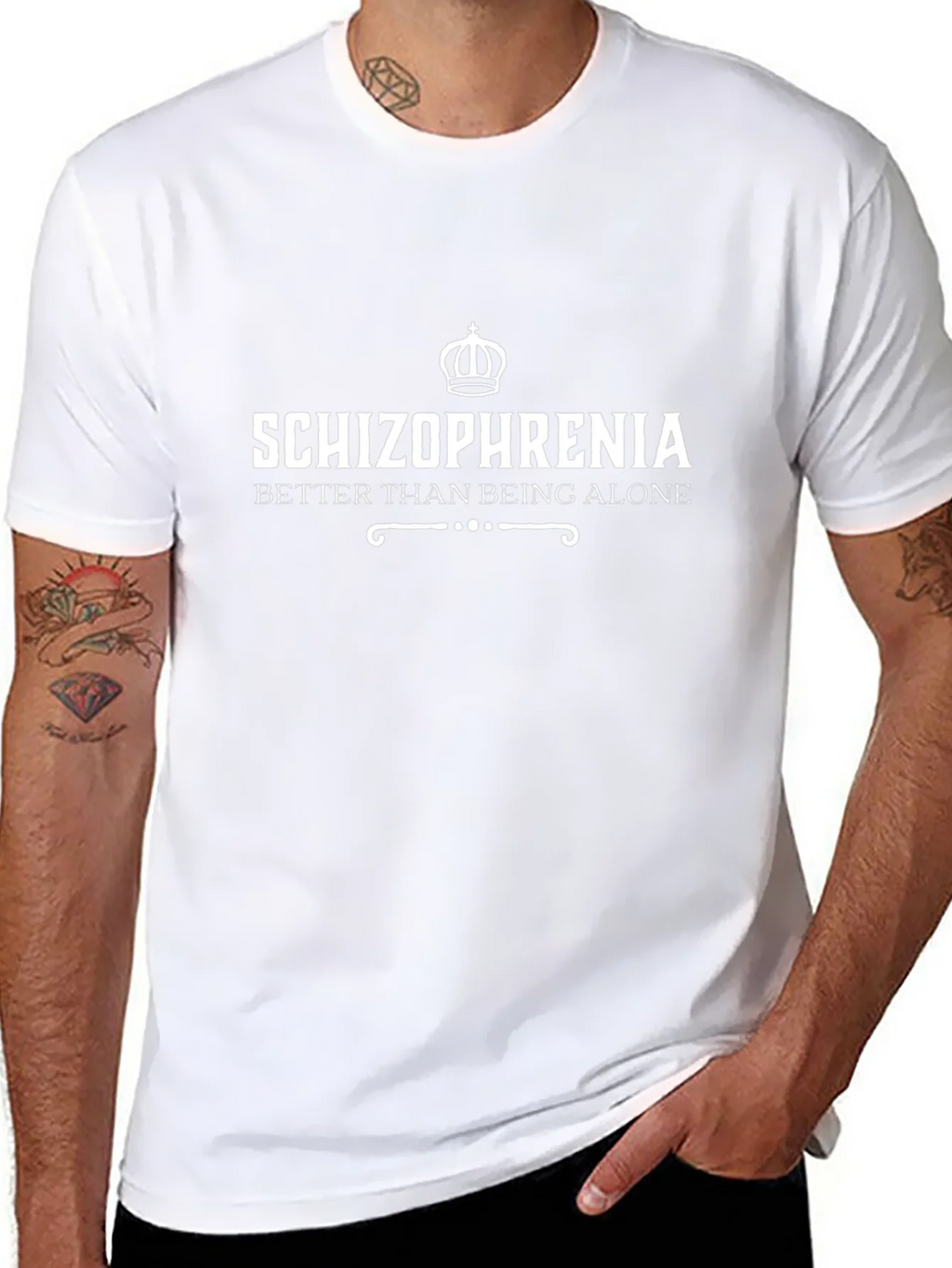 Schizophrenia Graphic T-Shirt - Better Than Being Alone product image 10