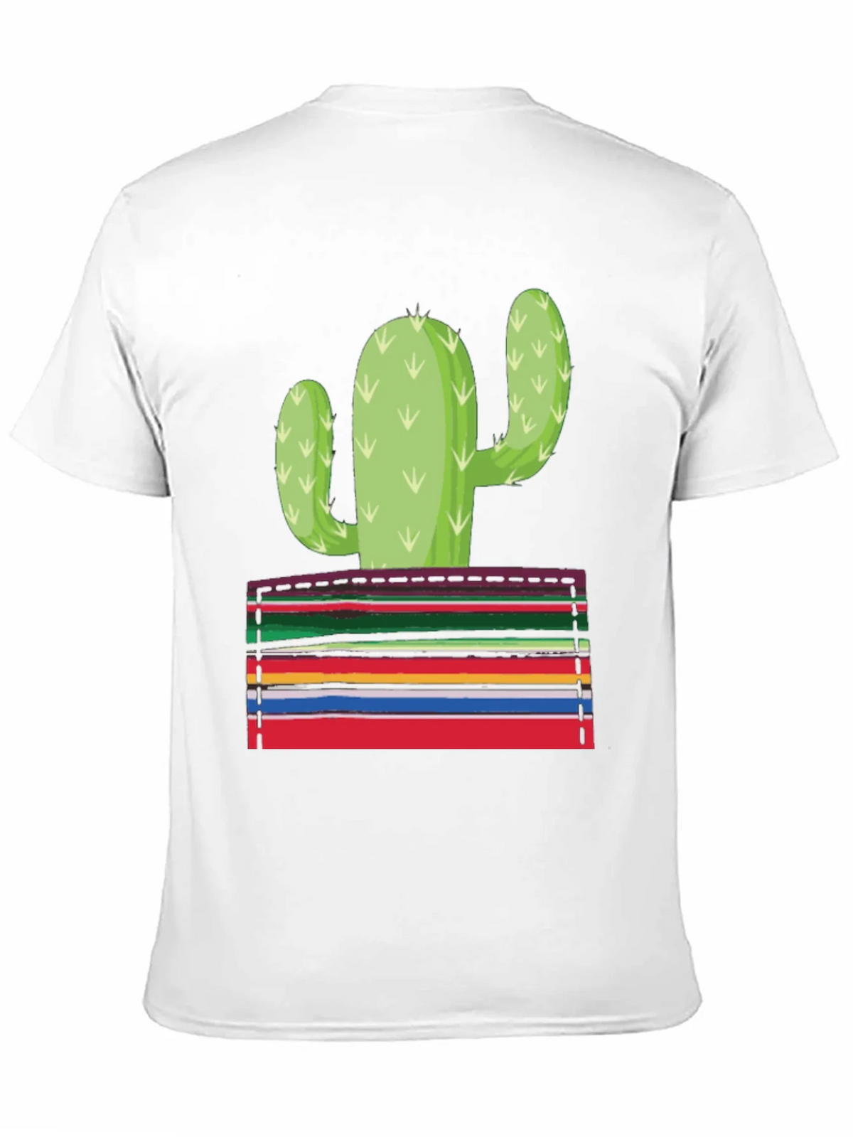 Cactus Serape Pocket Graphic T-Shirt product image 2