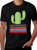 Cactus Serape Pocket Graphic T-Shirt product image 1