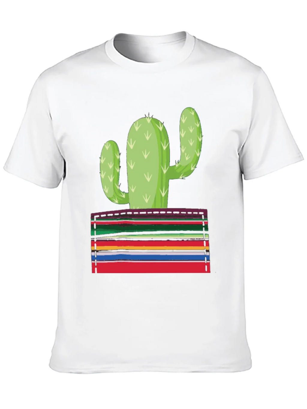Cactus Serape Pocket Graphic T-Shirt product image 12