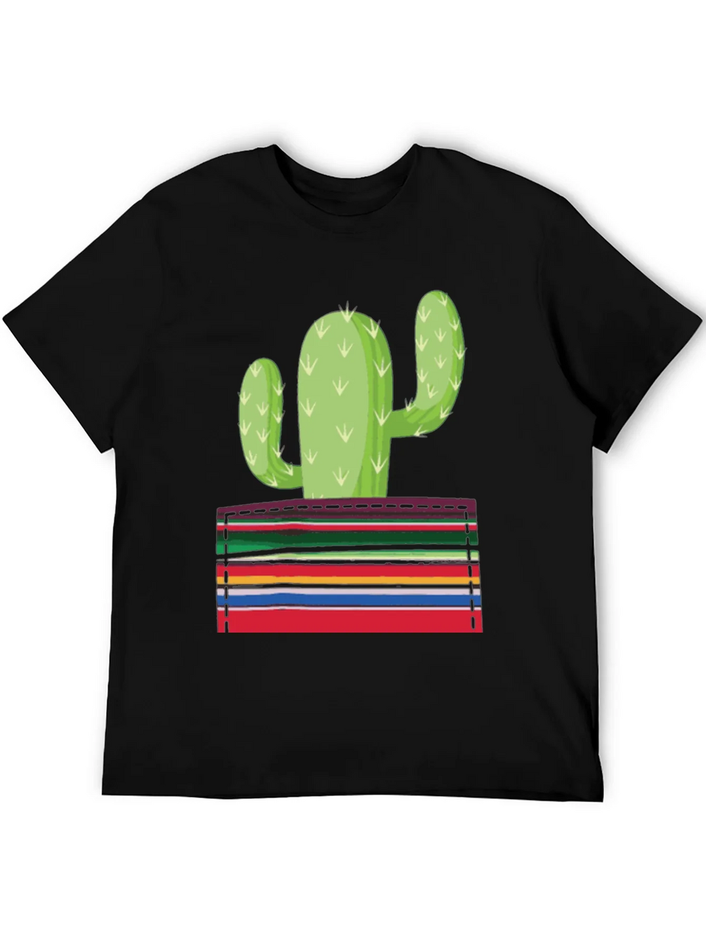 Cactus Serape Pocket Graphic T-Shirt product image 8