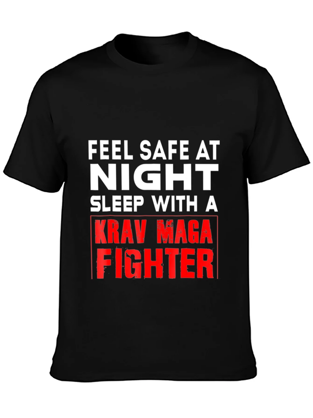 Feel Safe At Night Krav Maga Fighter Graphic Tee product image 6