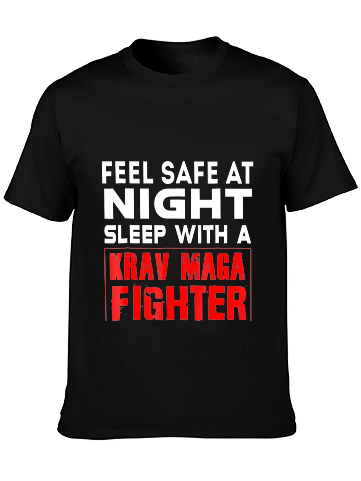 Feel Safe At Night Krav Maga Fighter Graphic Tee product image 6