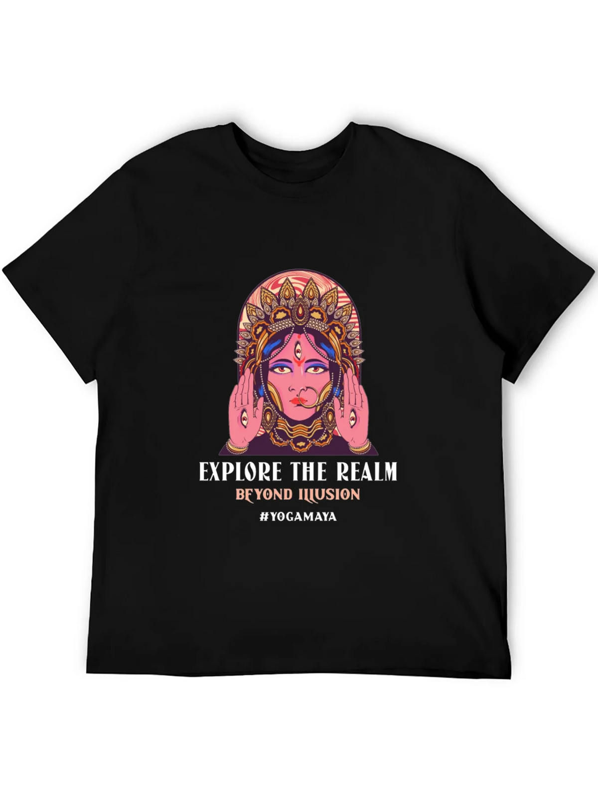 Explore the Realm Tee - Yoga Inspired Graphic T-Shirt product image 8