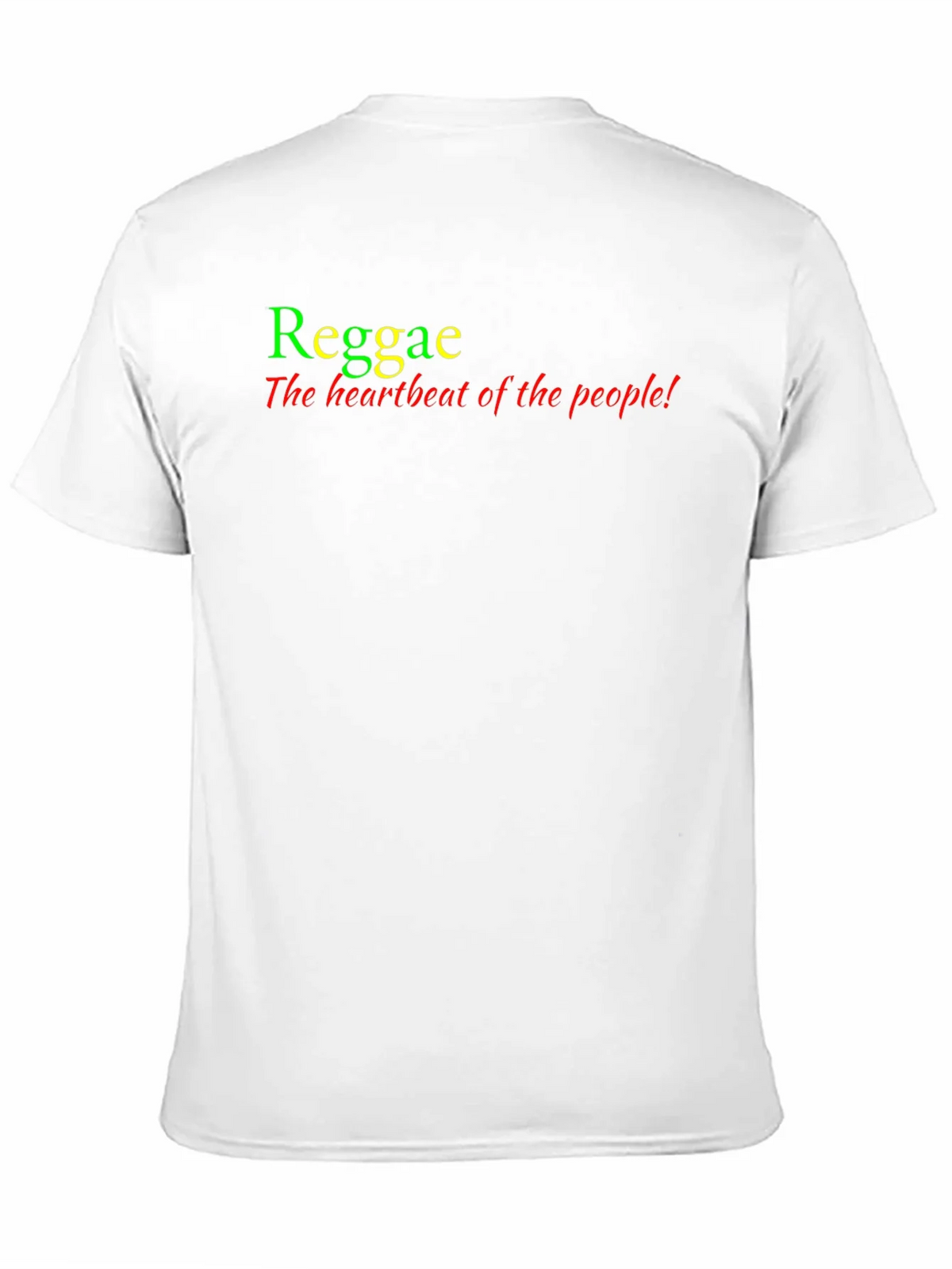 Reggae Heartbeat Tee - Rasta Colors T-Shirt product image 2