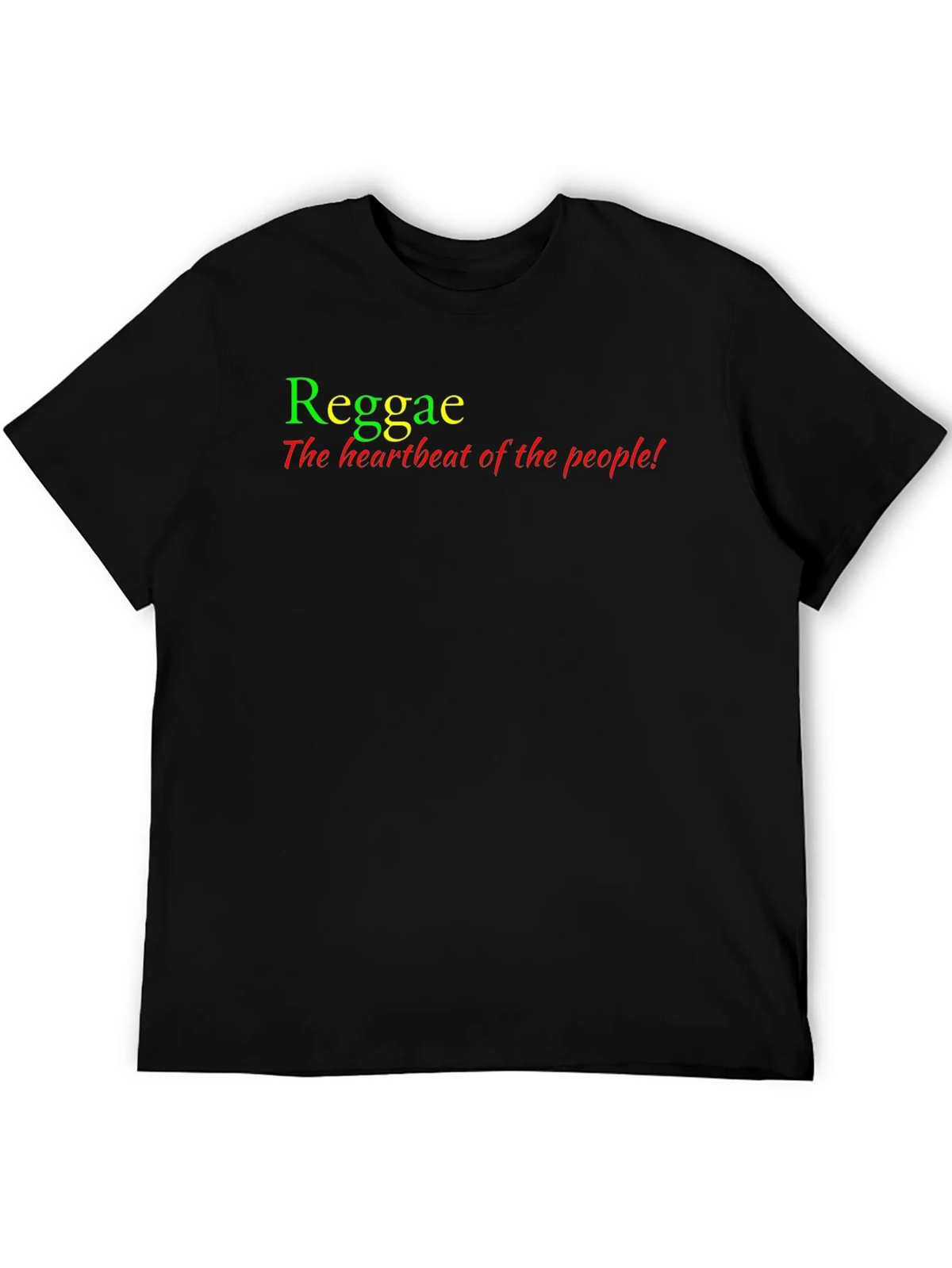 Reggae Heartbeat Tee - Rasta Colors T-Shirt product image 8