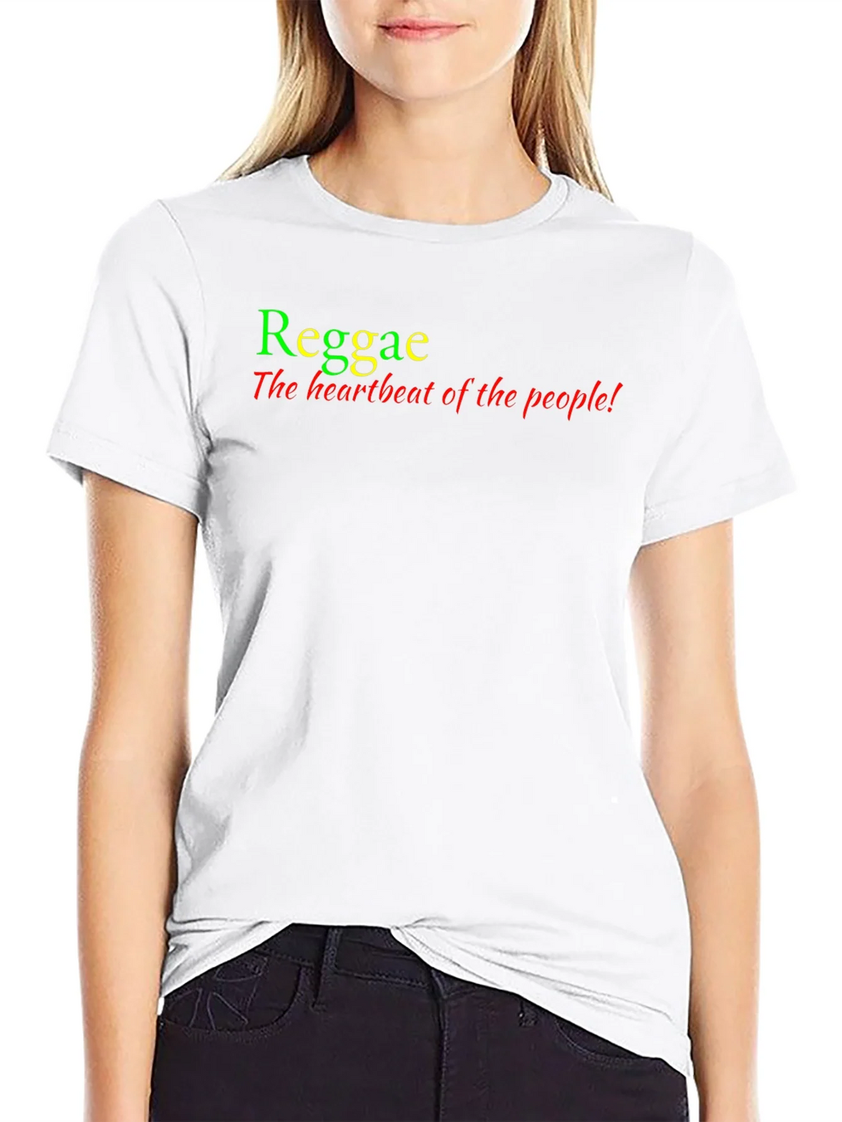 Reggae Heartbeat Tee - Rasta Colors T-Shirt product image 11