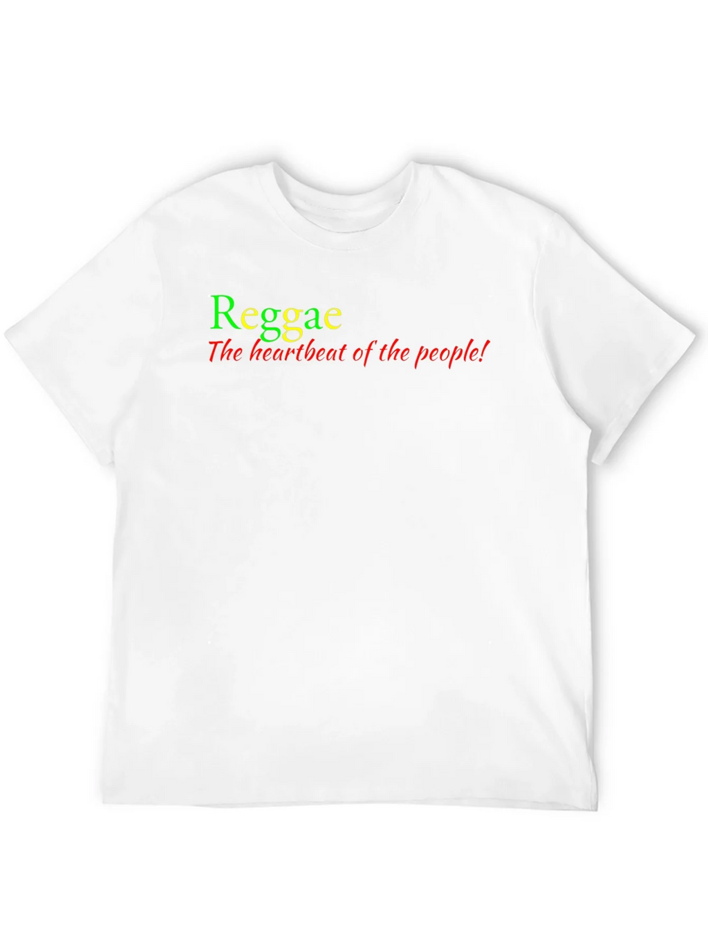 Reggae Heartbeat Tee - Rasta Colors T-Shirt product image 3