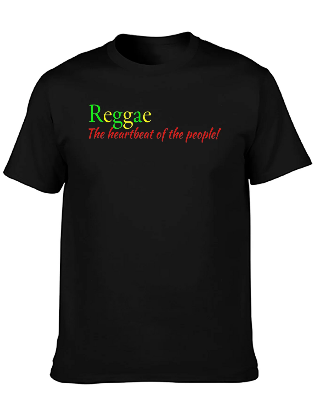 Reggae Heartbeat Tee - Rasta Colors T-Shirt product image 6
