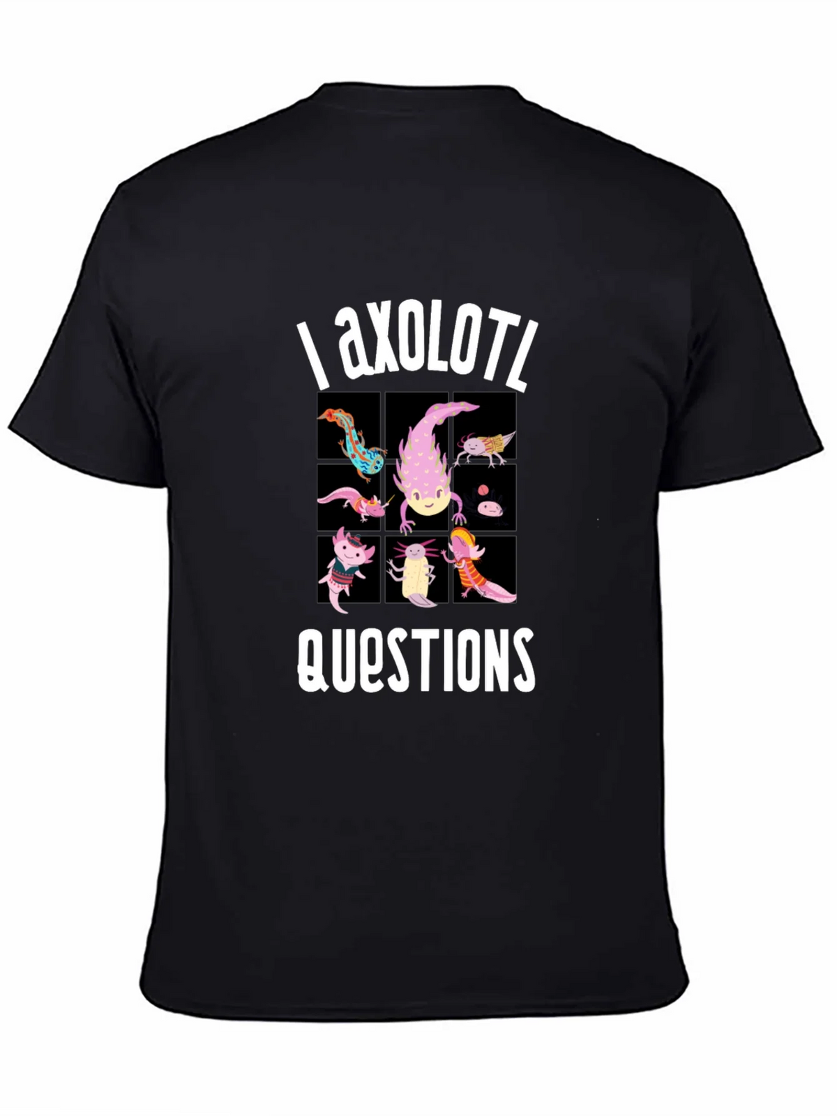 Axolotl Questions Funny Graphic T-Shirt product image 7