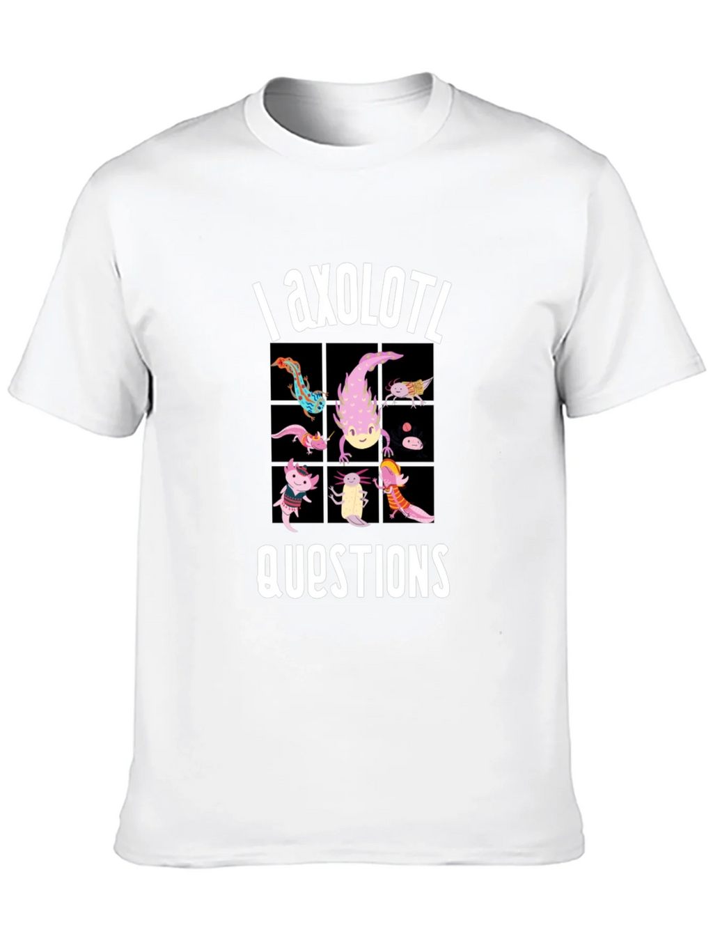 Axolotl Questions Funny Graphic T-Shirt product image 12
