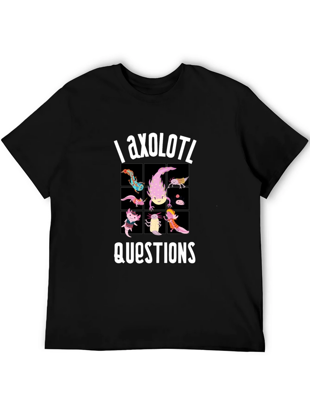 Axolotl Questions Funny Graphic T-Shirt product image 8