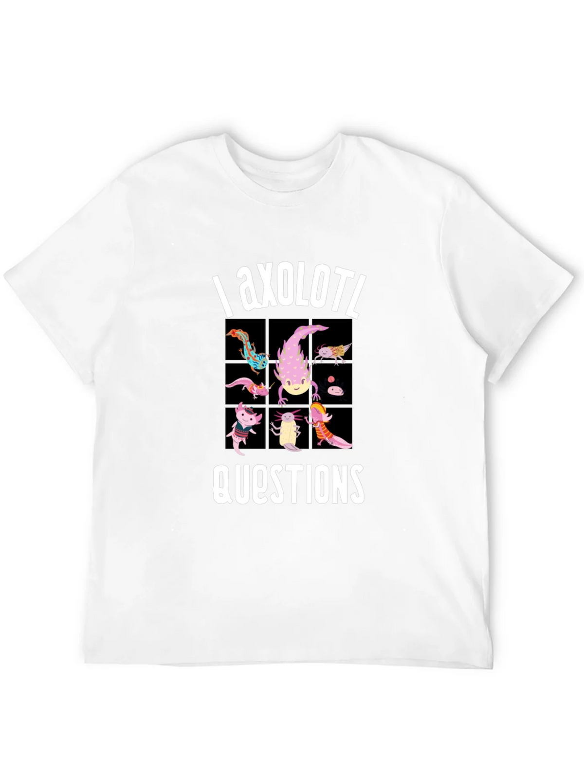 Axolotl Questions Funny Graphic T-Shirt product image 3