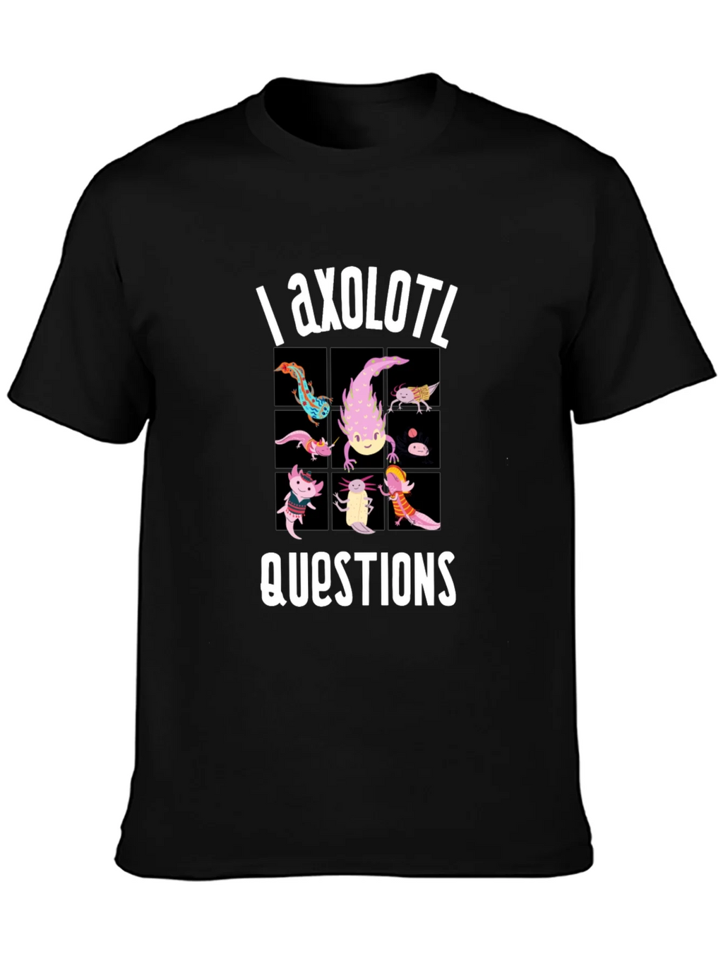 Axolotl Questions Funny Graphic T-Shirt product image 6