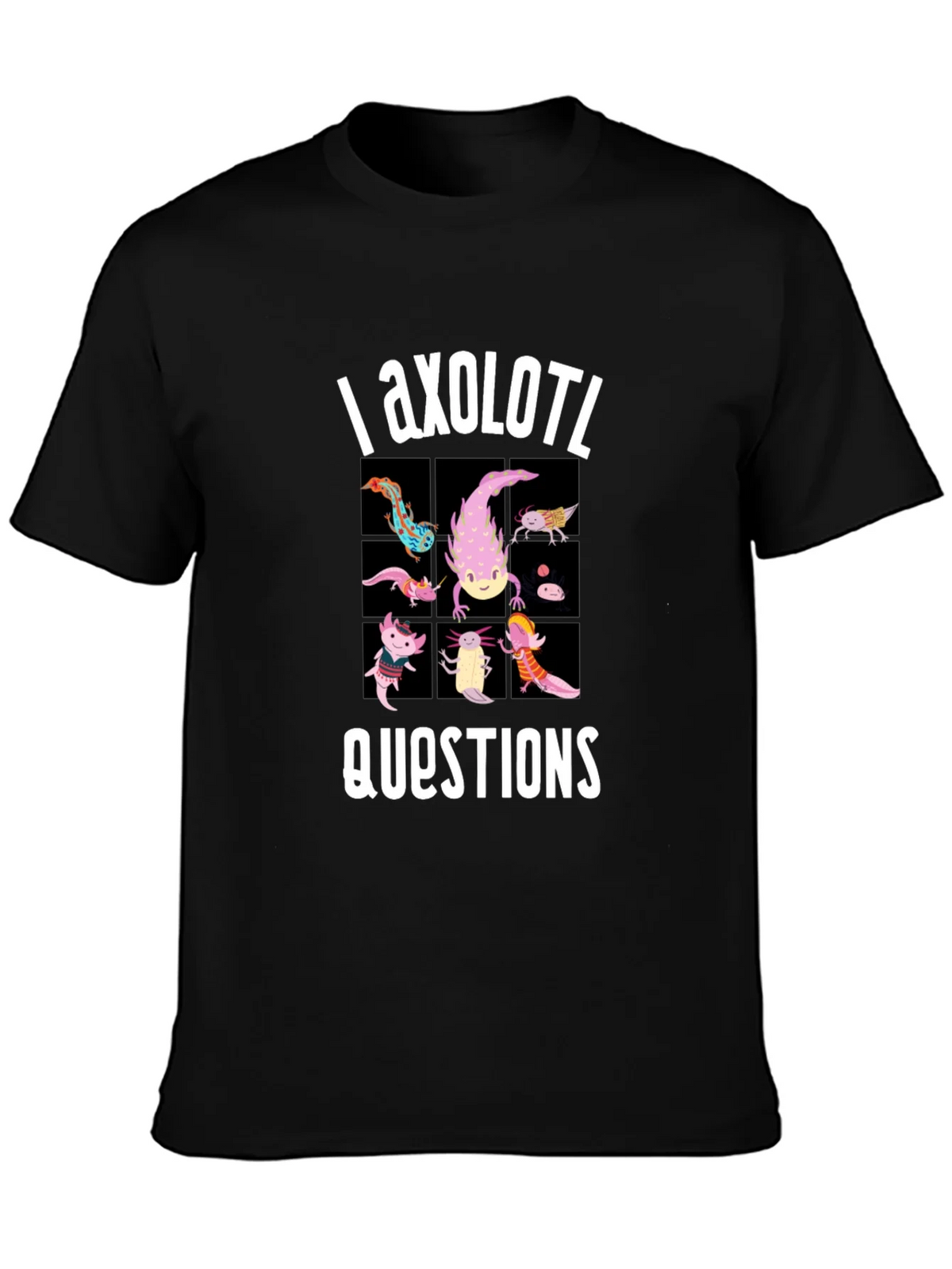 Axolotl Questions Funny Graphic T-Shirt product image 6