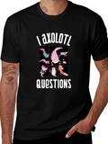 Axolotl Questions Funny Graphic T-Shirt product image 1