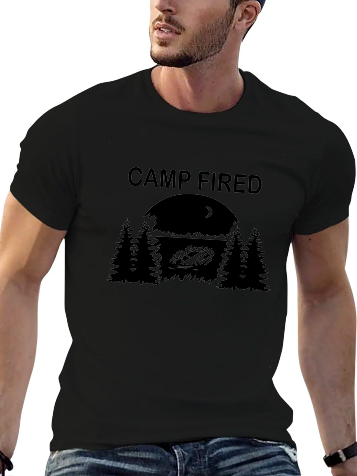 Camp Fired Graphic Tee - Funny Camping T-Shirt product image 9
