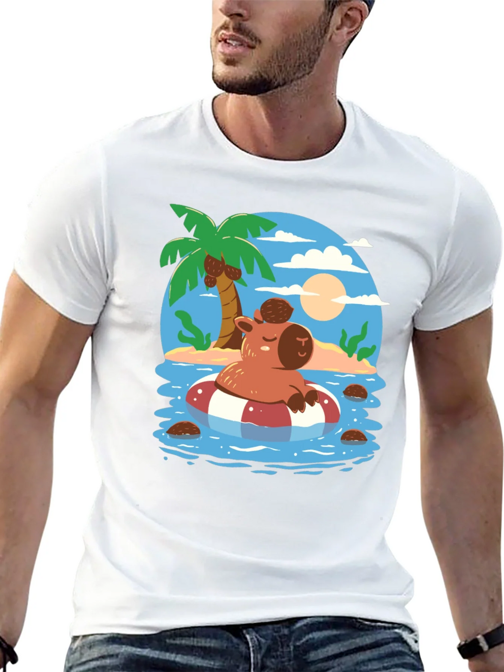 Relaxed Capybara Summer T-Shirt product image 4