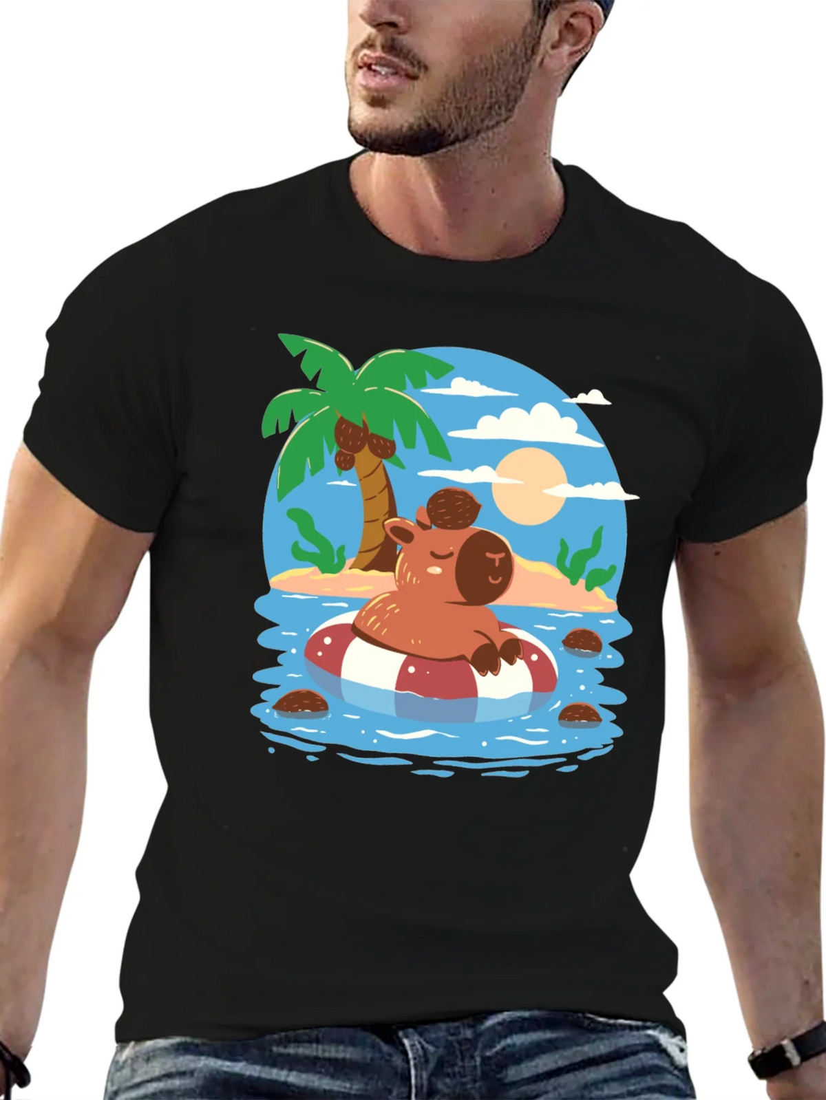 Relaxed Capybara Summer T-Shirt product image 9