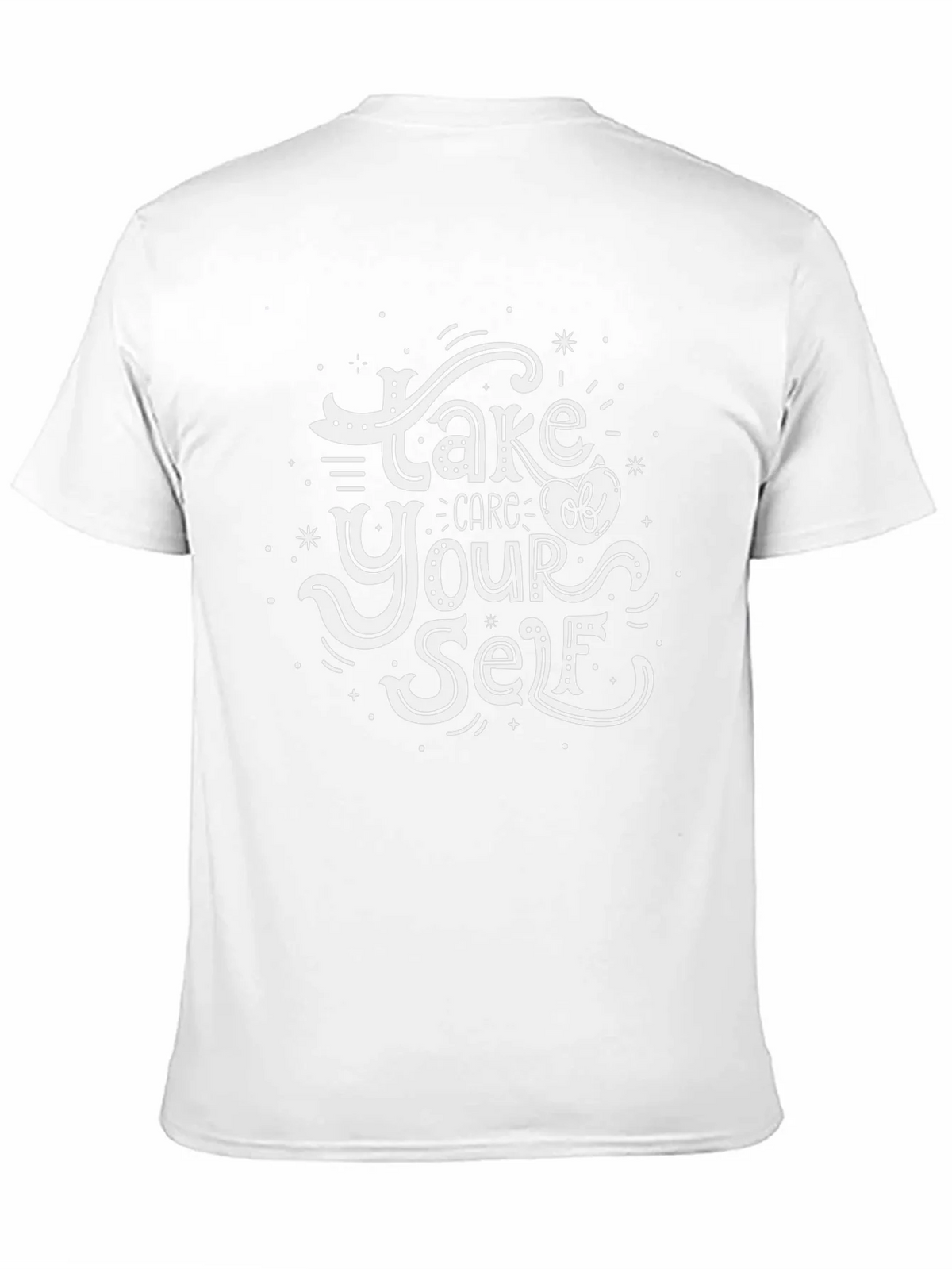 Take Care Of Yourself Graphic Tee - Black Cotton Comfort product image 2