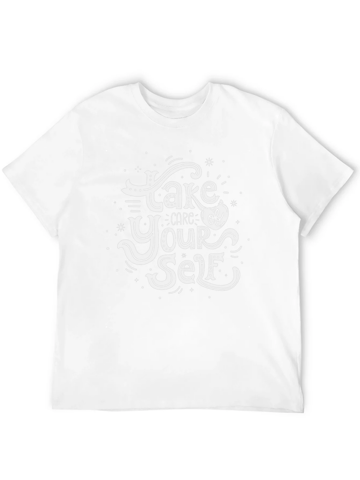 Take Care Of Yourself Graphic Tee - Black Cotton Comfort product image 3