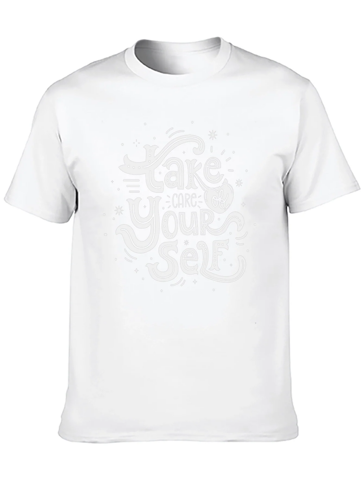 Take Care Of Yourself Graphic Tee - Black Cotton Comfort product image 12