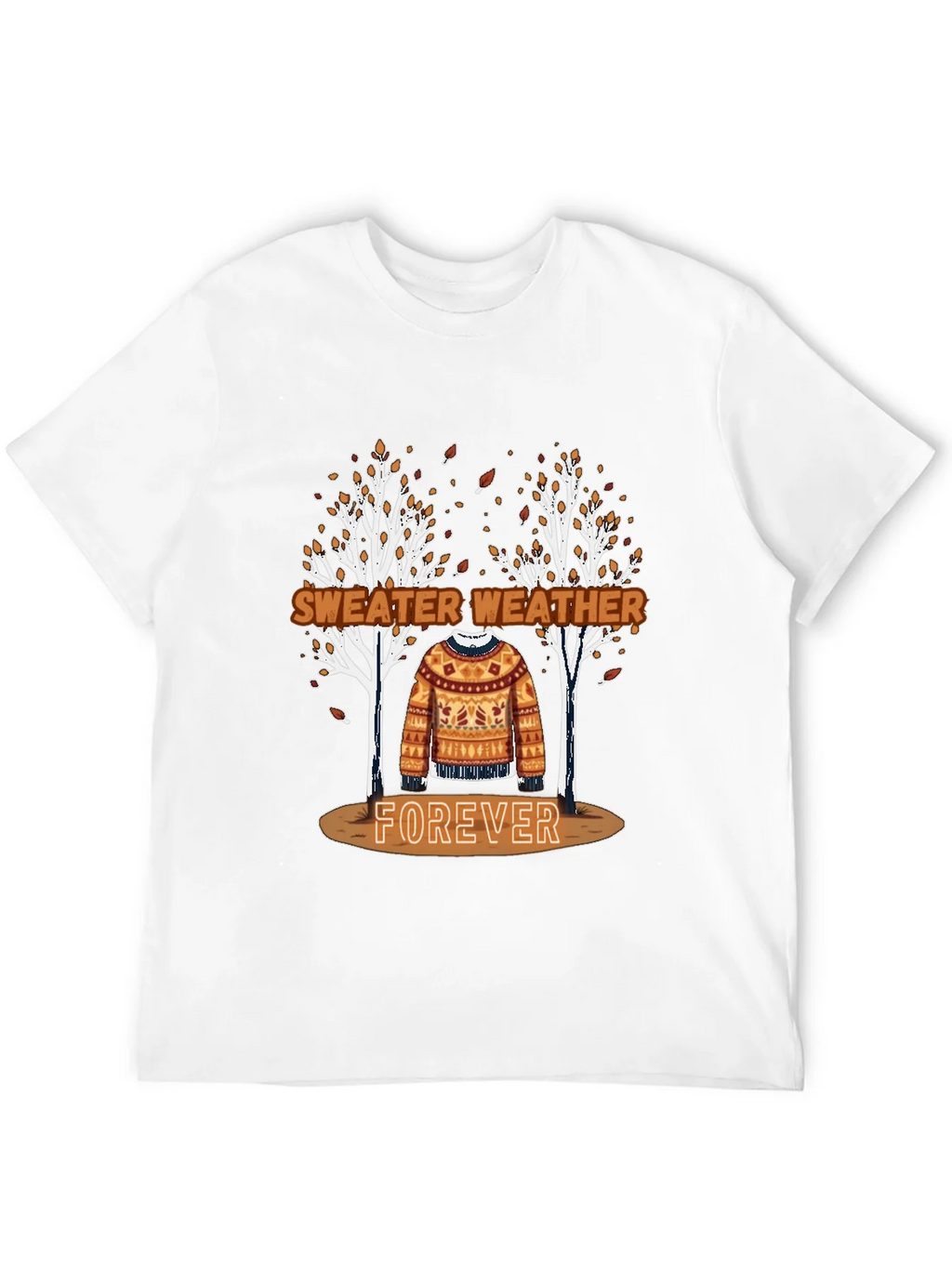 Sweater Weather Forever Tee - Autumn Aesthetic Shirt product image 2