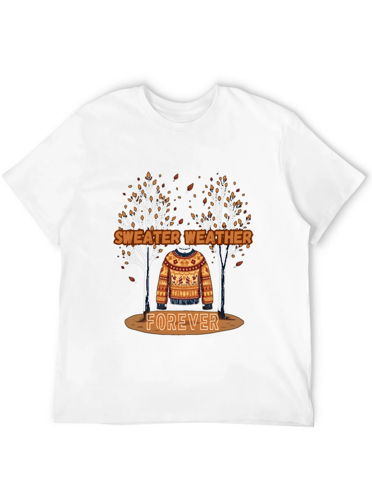 Sweater Weather Forever Tee - Autumn Aesthetic Shirt product image 2