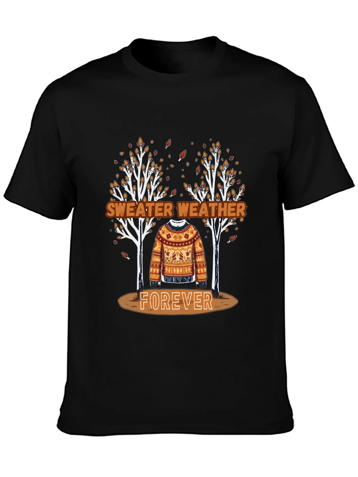 Sweater Weather Forever Tee - Autumn Aesthetic Shirt product image 5