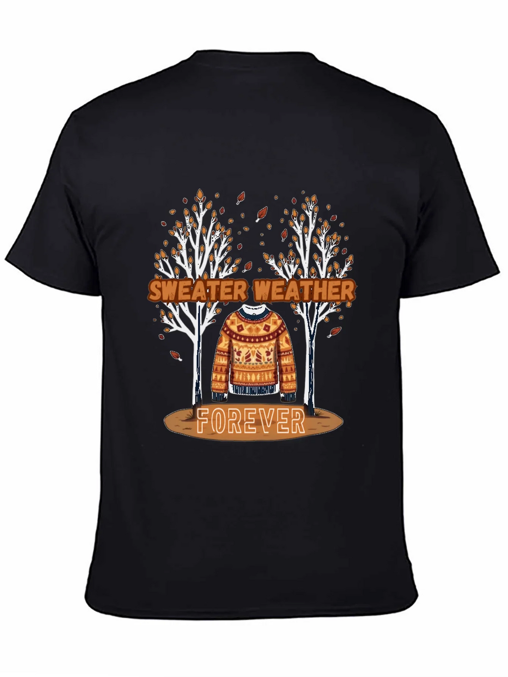 Sweater Weather Forever Tee - Autumn Aesthetic Shirt product image 6