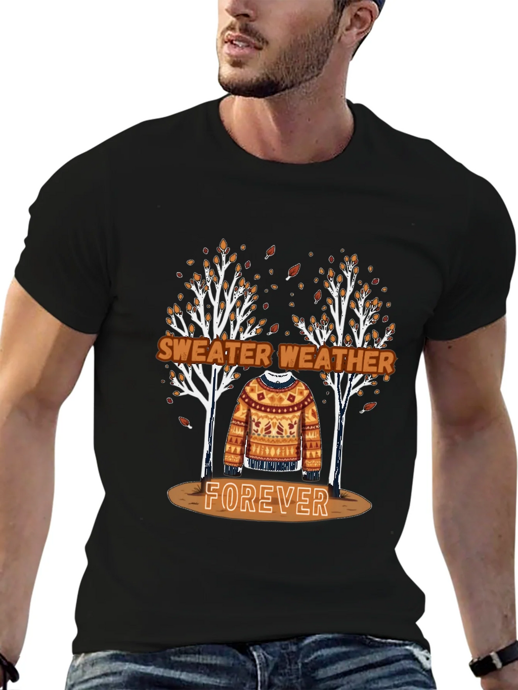 Sweater Weather Forever Tee - Autumn Aesthetic Shirt product image 7